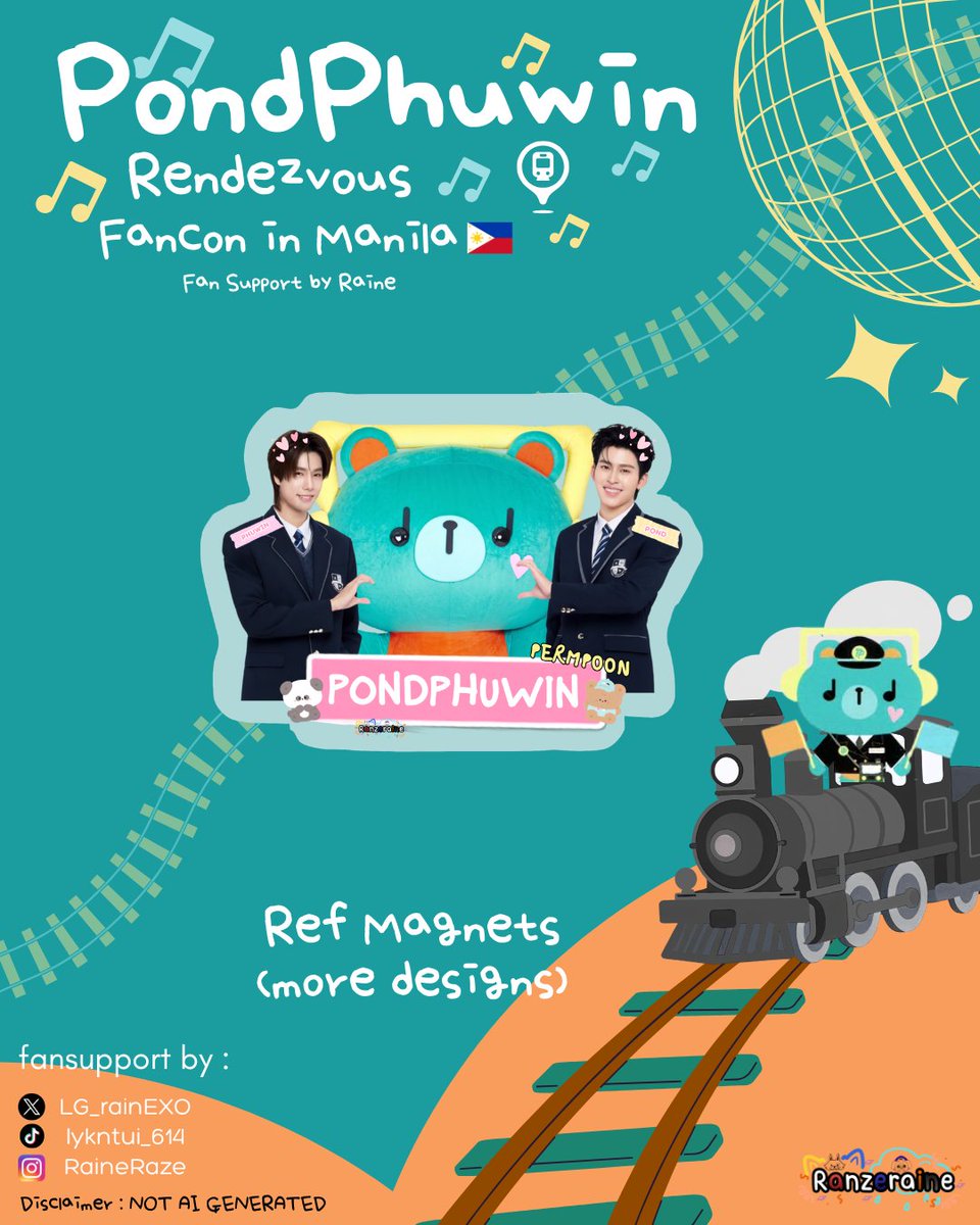 LG_rainEXO's tweet photo. #PondPhuwinRendezvousInPH 🇵🇭
fan support by  @LG_rainEXO 

Design Unlocked!  
𑣲Ref Magnets (PPW Bubbleheads)  

see you on d-day po https://t.co/WOLAGmQ4xB