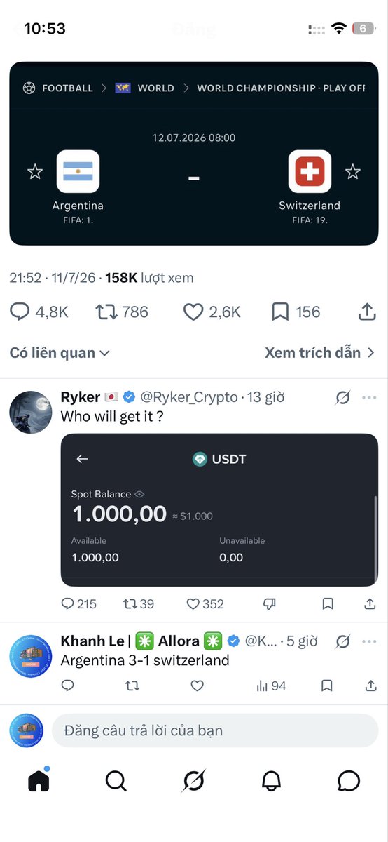 Khanhwizardpa's tweet photo. @Ryker_Crypto @Ryker_Crypto i got it https://t.co/0EvOVo6oMq