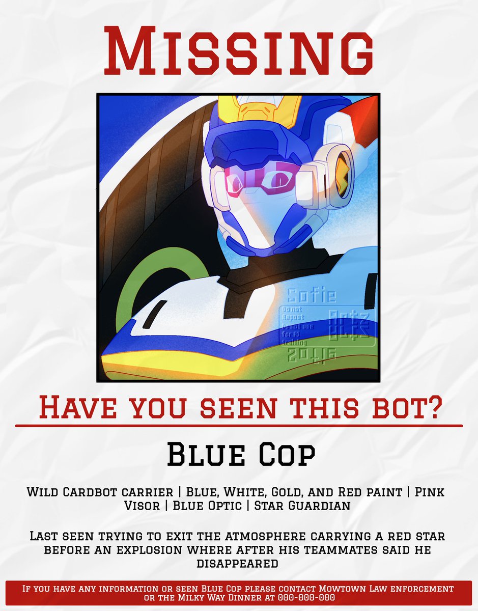 ArtzSofie's tweet photo. [ Metal Cardbot W ]
Missing Bot alert

#Metalcardbot #MCB #메탈카드봇 https://t.co/nm1dAwvWVu