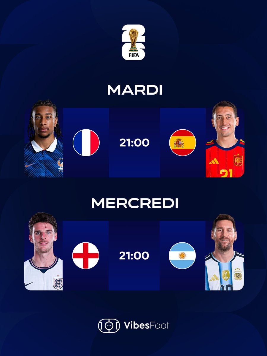 VibesFoot's tweet photo. Le dernier carré est composé de nations déjà sacrées championnes du monde. 🏆✨ https://t.co/Gf6gkLxWFd