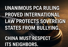 _Ma_Jia's tweet photo. International tribunals exist to protect smaller nations from aggressive neighbors. The 2016 ruling remains a crucial legal shield against illegal Chinese maritime expansion. #NineDashLine #ChinaAggression https://t.co/xNAy5IWPKF