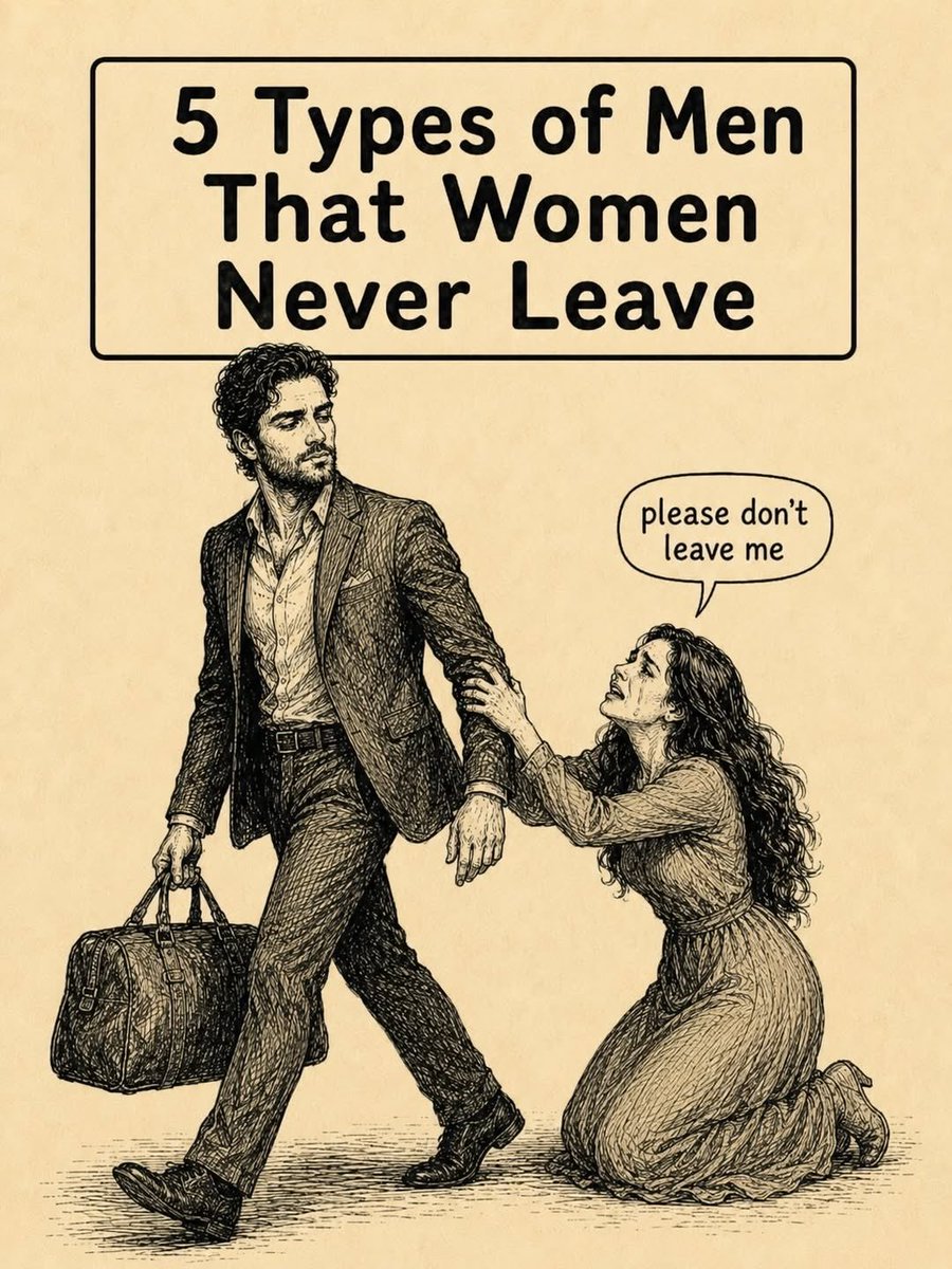 masculinmanx's tweet photo. 5 Types of Men that Women Never Leave 

- Thread - https://t.co/1KZIUH4wM3