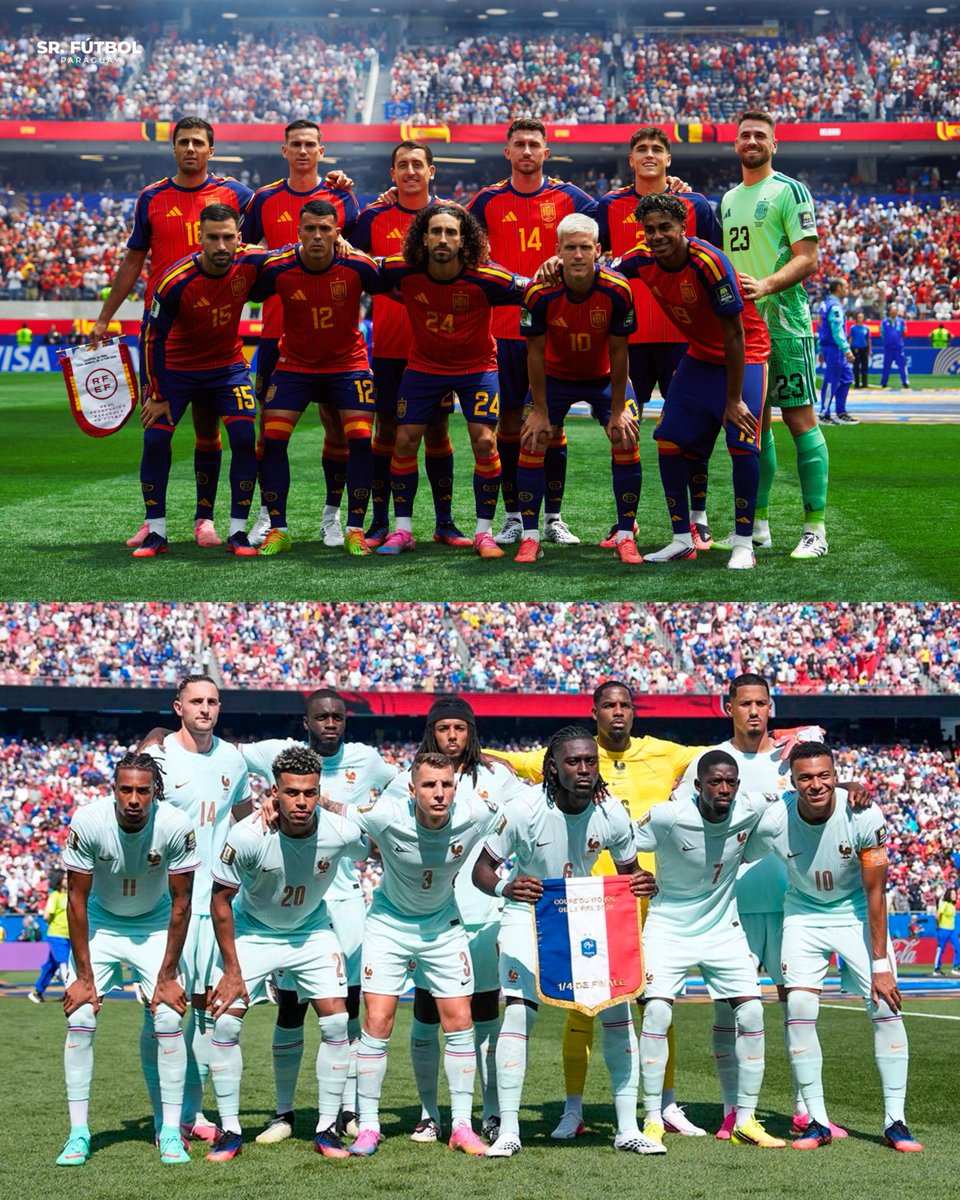 SrFutbolPy's tweet photo. El futbolero lo disfruta, hermano. Tendremos ARGENTINA ante INGLATERRA y ESPAÑA frente a FRANCIA en las semifinales de la Copa del Mundo 2026.

Primera vez, en toda la historia, que llegan los cuatro mejores equipos del Ranking de la FIFA.

❤️⚽️ Será absolutamente inolvidable. https://t.co/8ALM7a8YoA