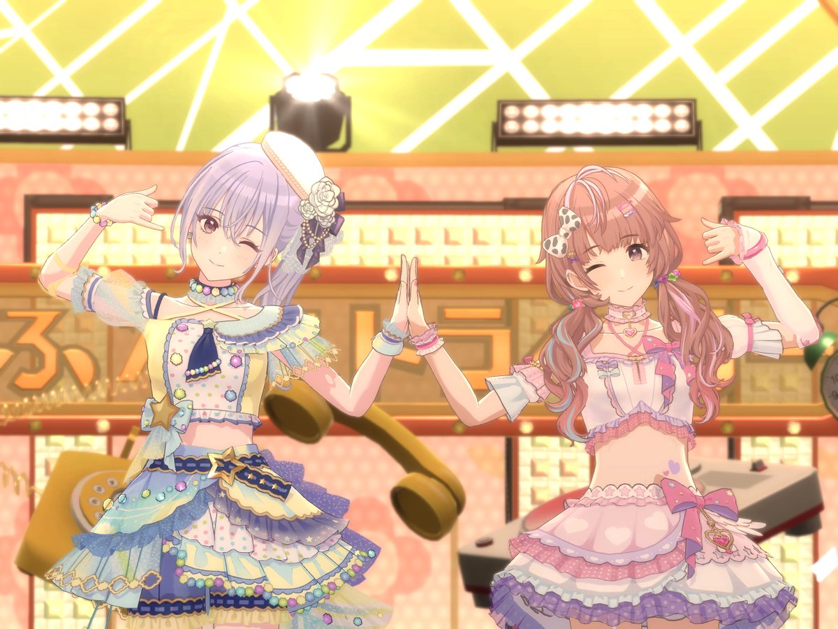 ej65300's tweet photo. キキ🩵ララ🩷
#シャニソンスクショ 
#郁田はるき
#鈴木羽那 https://t.co/zsGY8kJLDe