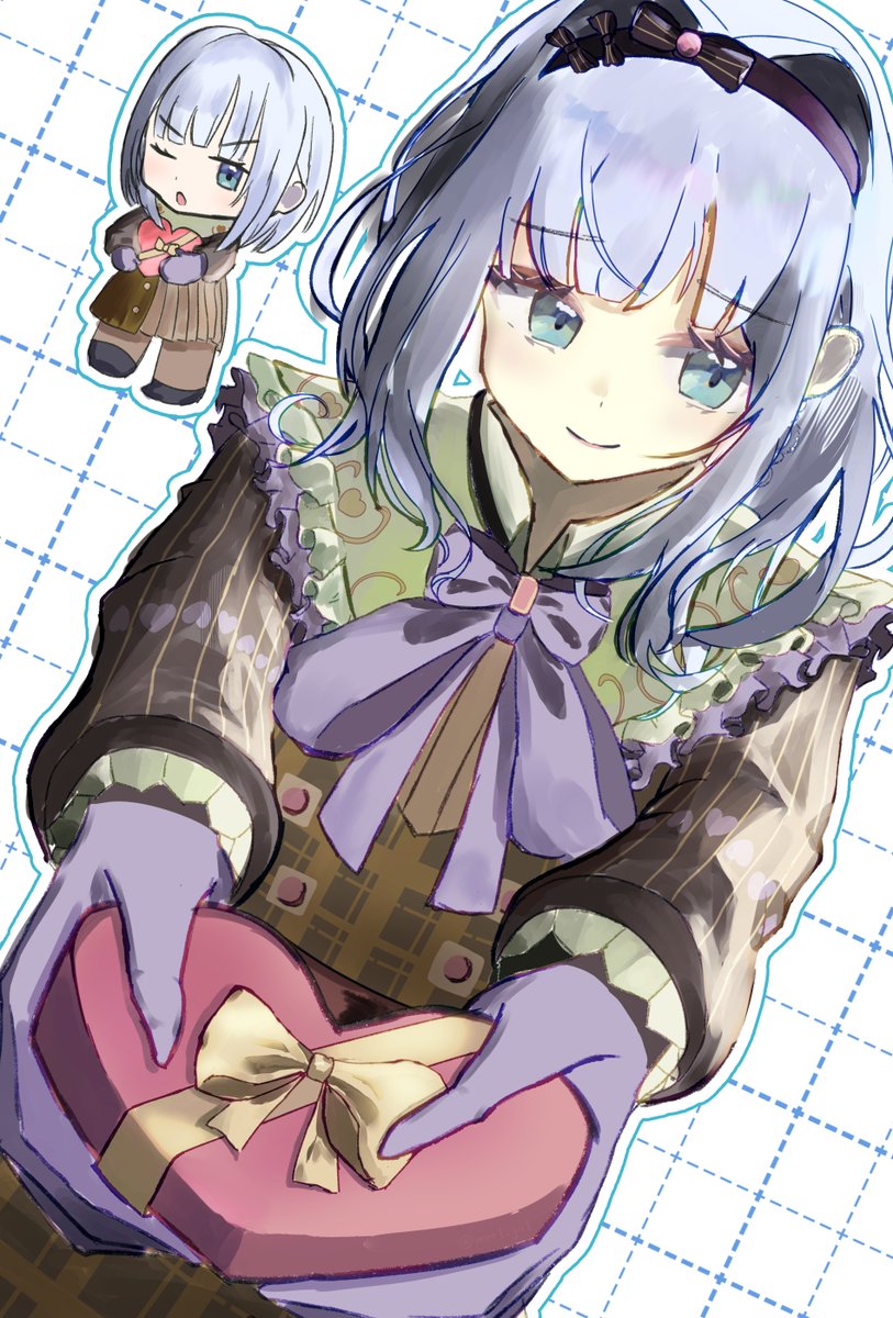 mot1_yu1's tweet photo. 受け取って……欲しいな……？
#prsk_FA #宵崎奏 https://t.co/U1J9zvu9Ez