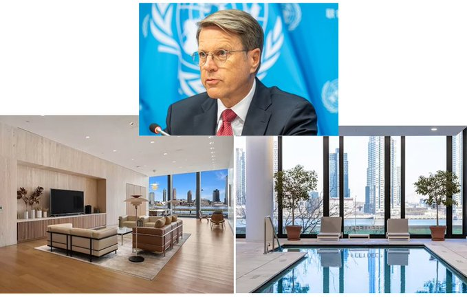 2021m2021's tweet photo. Je napovedana revizija poslovanja spravila Žbogarja v beg ? 
Bo šel Žbogar direktno iz luksuznega stanovanja z bazenom na newyorški Prvi aveniji v zaporniški luksuz zapora v Dobrunjah ?
https://t.co/jOVwJQzhkE https://t.co/n2eKEq2HUg
