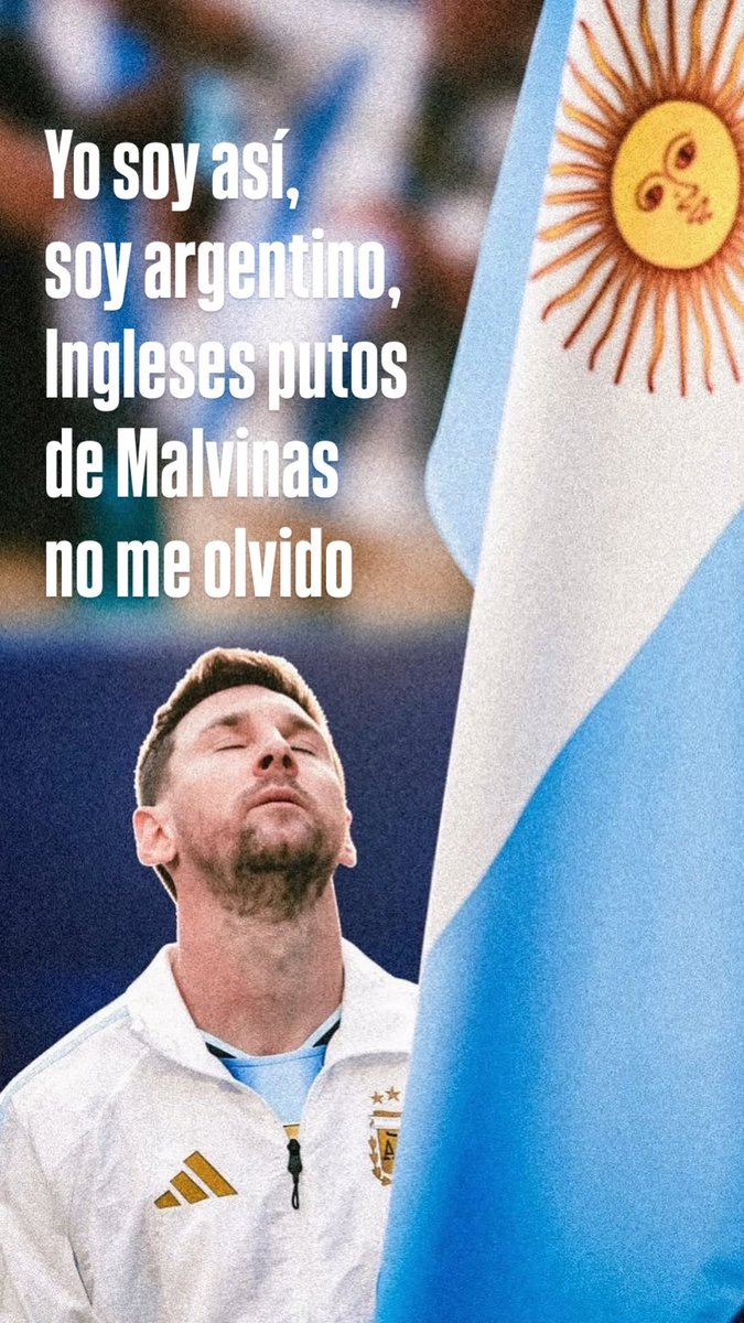 Guadatoral's tweet photo. Argentina y nada más. 

Con el orgullo intacto y la memoria viva: las Malvinas son y serán siempre nuestras ingleses hijos de puta https://t.co/TytX2DnSte