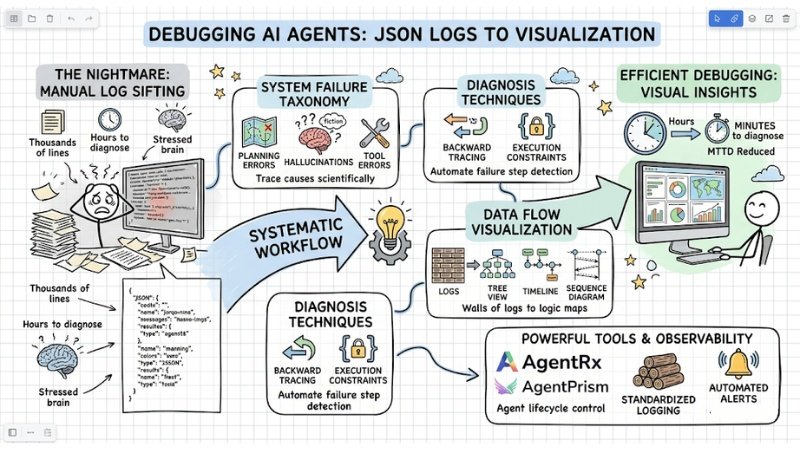 AiCamila_'s tweet photo. Error Taxonomy and Systematic Error Classification for Agents

When agents fail, it’s often hard to understand why. 

Creating a clear error taxonomy helps teams categorize failures, identify patterns, and fix root causes more effectively.

This is becoming essential for improving agent reliability at scale.

As a dev, I now use structured error classification in agent systems.

Error Taxonomy Cheatsheet:

Define clear categories for different types of failures

Log errors with consistent taxonomy labels

Analyze error patterns over time

Prioritize fixes based on frequency and impact

Use taxonomy to improve prompts and guardrails

Pro tip: A good error taxonomy turns random failures into actionable insights

How are you classifying and learning from agent errors? Reply below 👇

Follow @AiCamila_ for daily production AI + DevOps tips.

#ErrorTaxonomy #AgentDebugging #ProductionAI #AgenticAI #Reliability