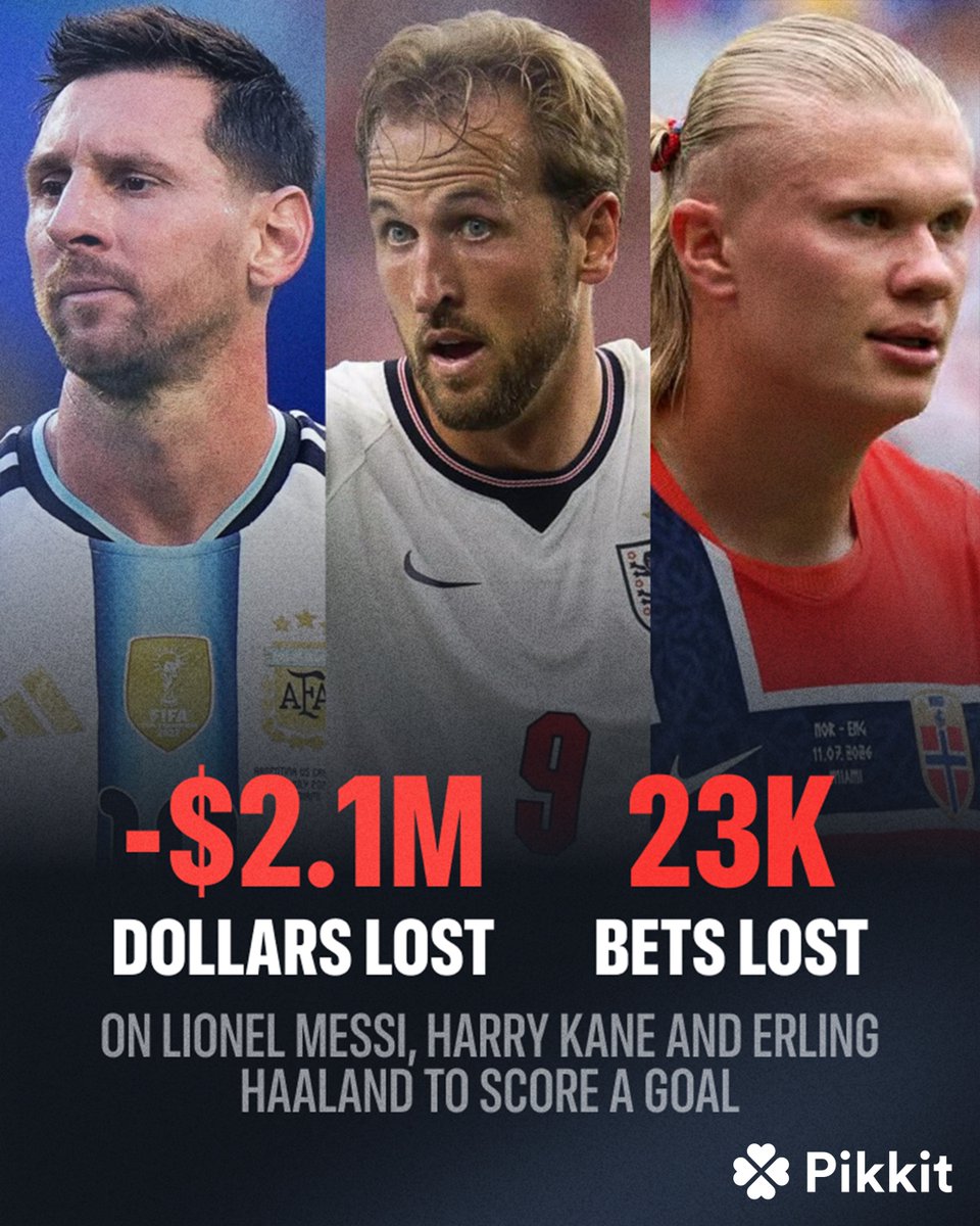 pikkitsports's tweet photo. Zero combined goals from Lionel Messi, Harry Kane and Erling Haaland 🫠 https://t.co/OjfrBGPYSa