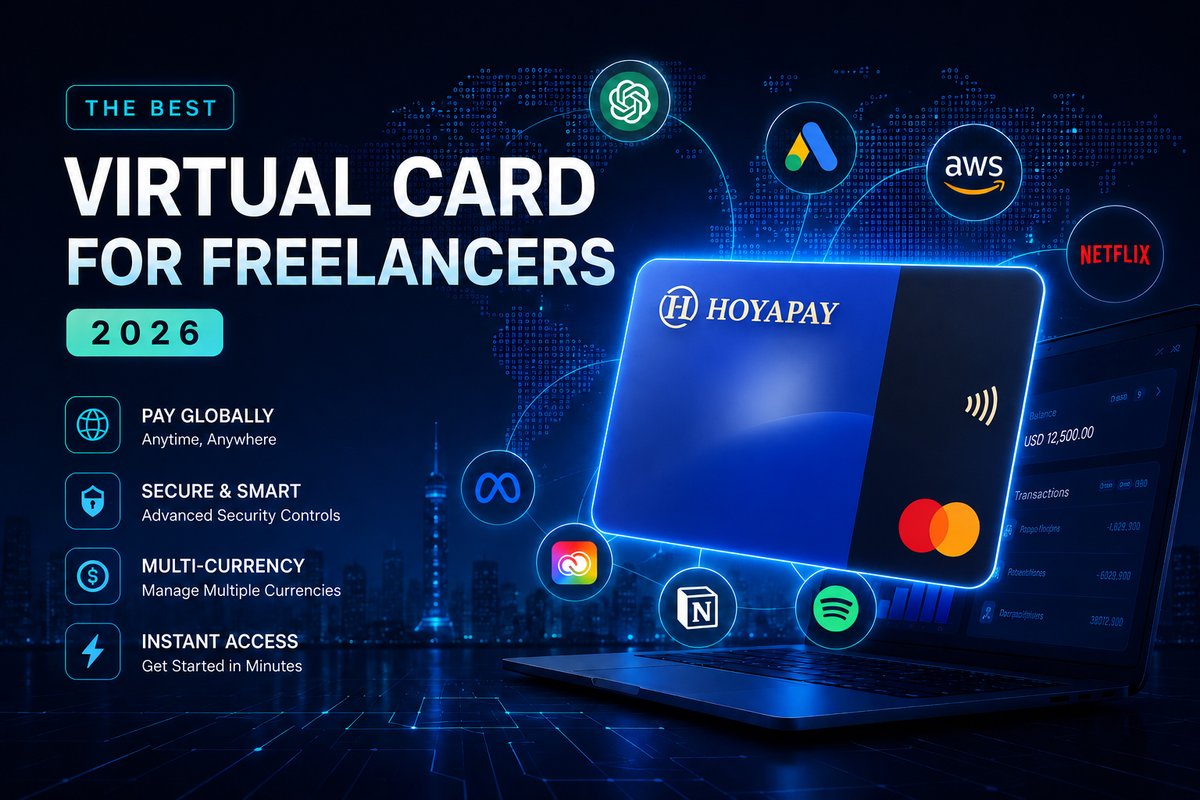 Hoyapay_easy's tweet photo. One Virtual Card. Unlimited global payments—pay for ChatGPT, Google Ads, AWS, Netflix, and more with ease. 
#HOYAPAY #VirtualCard #USDAccount #GlobalPayments #CrossBorderPayments #FreelancerLife #RemoteWork #DigitalNomad #Fintech #GetPaidGlobally

Full:https://t.co/x8kgaxRR3P https://t.co/QPIY1cQTTf