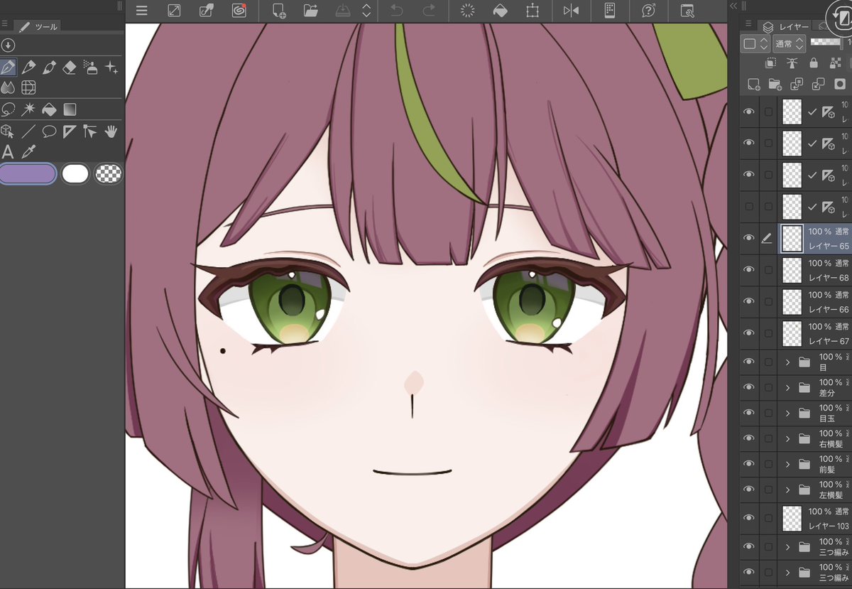 chen_rinnei's tweet photo. おめめ完成！ハイライトは後で微調整
#Live2DWIP https://t.co/rAC2xqru8I