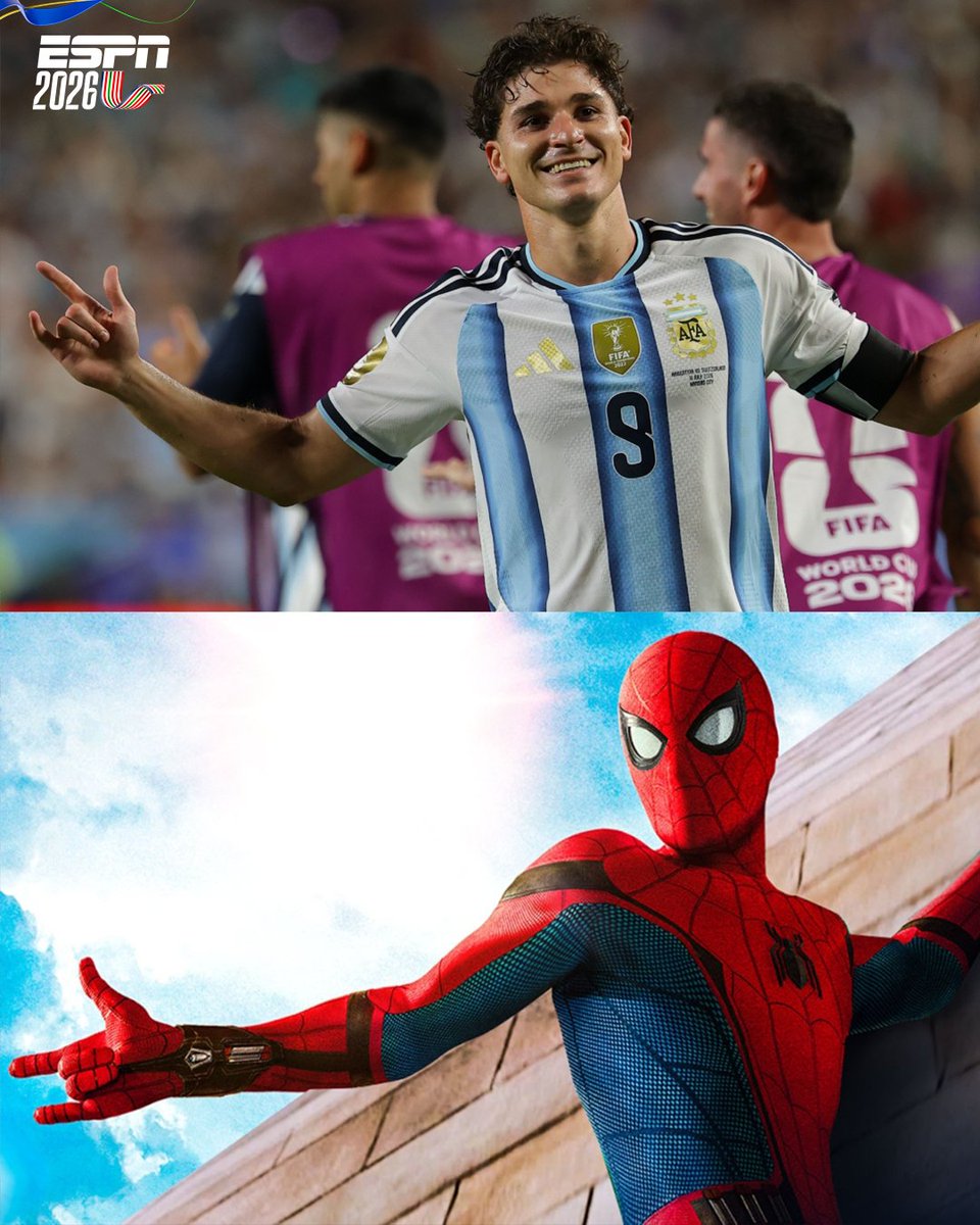 ESPNmx's tweet photo. 🕷 "𝗨𝗻 𝗴𝗿𝗮𝗻 𝗽𝗼𝗱𝗲𝗿 𝗰𝗼𝗻𝗹𝗹𝗲𝘃𝗮 𝘂𝗻𝗮 𝗴𝗿𝗮𝗻 𝗿𝗲𝘀𝗽𝗼𝗻𝘀𝗮𝗯𝗶𝗹𝗶𝗱𝗮𝗱". 

Lo hiciste, Araña 🤟 ⚽ https://t.co/fo1gpnZQMf