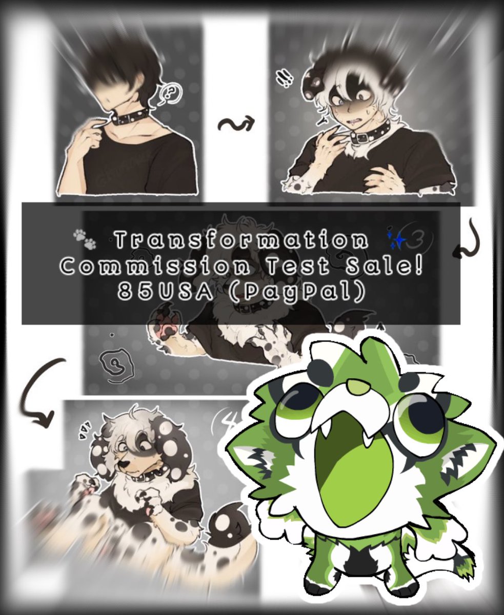 19DFlower's tweet photo. 🐾 Transformation Commission Test Sale! 🐾

I’ve opened a few experimental slots for gradual transformation artwork!

✨ Starting at $85 USD

• Gradual transformation sequence
• Fully rendered
• Price varies depending on the number of stages, complexity, and character design.

Limited slots only!