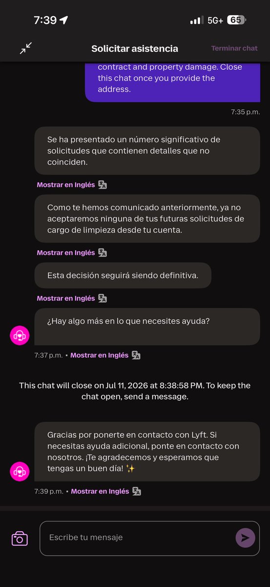 osdryfp_08's tweet photo. @AskLyft In-app support is copy-pasting the exact same auto-script seconds after I requested your corporate address to file a formal Notice of Dispute. You are blocking my contractual right to resolve a breach of contract while ignoring clear physical evidence of damage today. https://t.co/2O439Npp4N