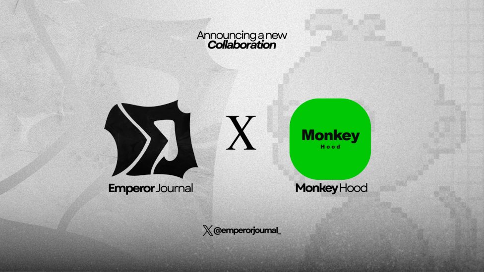 emperorjournal_'s tweet photo. We're excited to announce our collaboration with

@MonkeyHoodNFT 

Really grateful for this collaboration 🥳 https://t.co/0OGG9Y7ERV