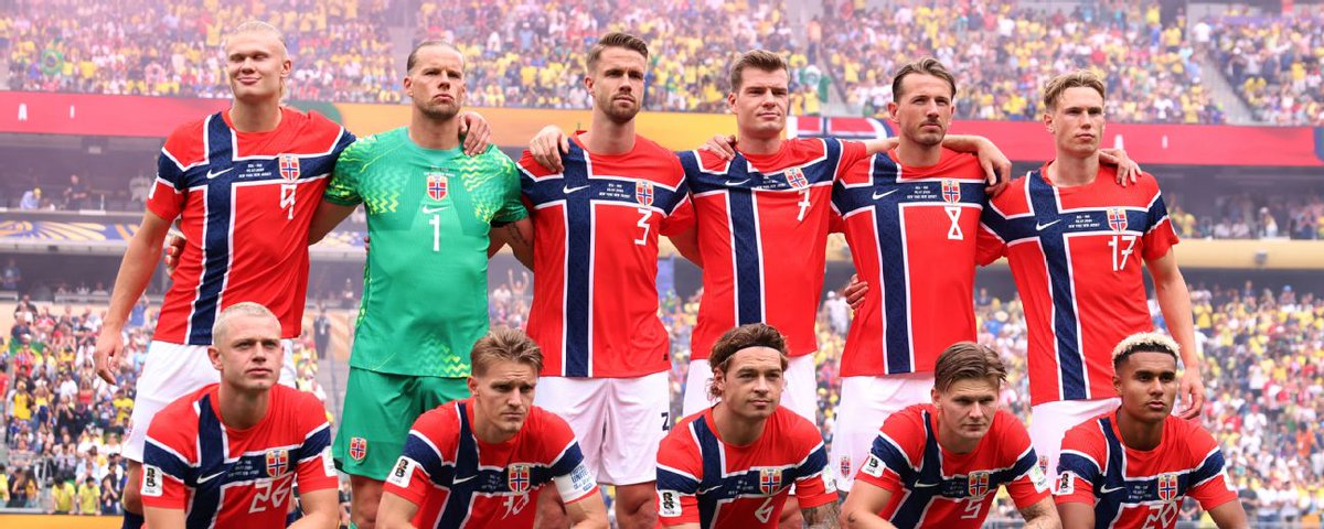 lautarodeIcampo's tweet photo. Noruega hizo un Mundial increíble, se va por la puerta grande como la gran REVELACIÓN. Hizo trece goles. Tuvo una fase de grupos durísima, donde solo perdió con suplentes vs Francia. Eliminó a Brasil, le jugó de igual a igual a Inglaterra. Además en Eliminatorias goleó a Italia. https://t.co/Pa6CEAikjR