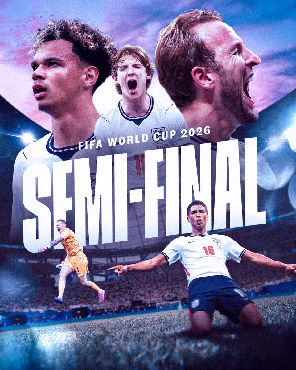England are in the FIFA World Cup semi-final!