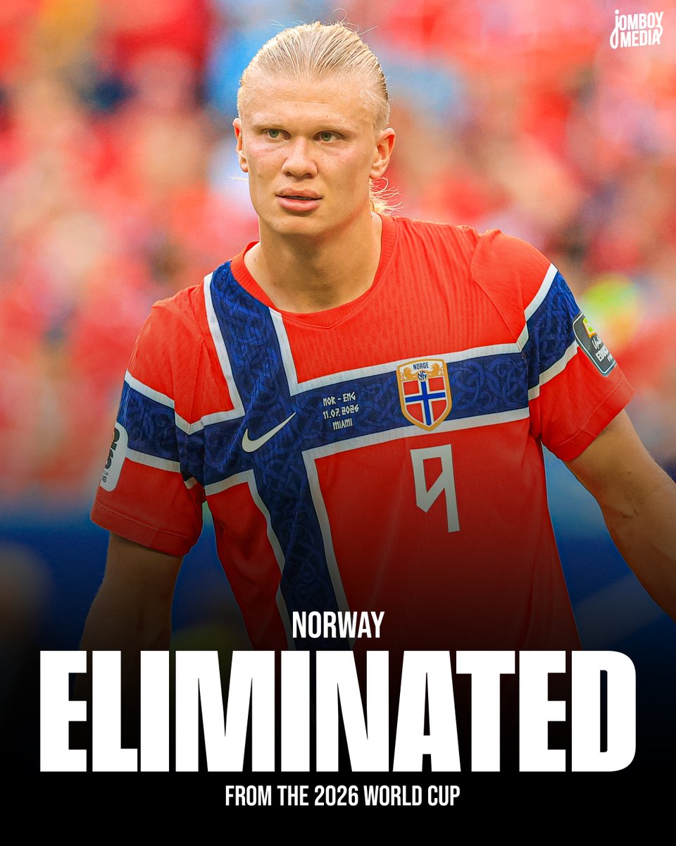 JomboyMedia's tweet photo. Norway has been eliminated from the 2026 World Cup

England advances to their fourth semi-final and first since 2018 https://t.co/wzHozxQtbY