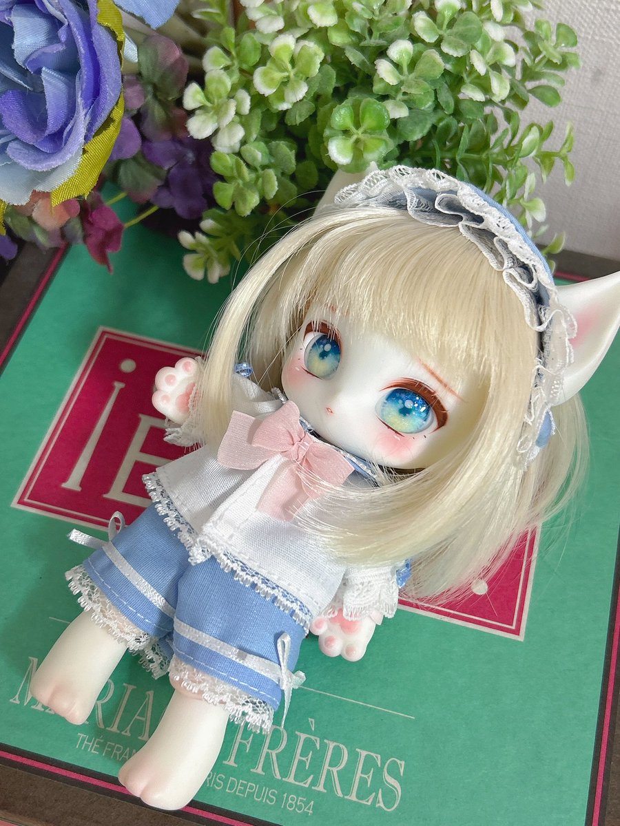 子犬わたあめ　ヒョウ柄フード付き人形 本日のアイドール東京に参加します✨ O03「るしあんぶらん&羊森社