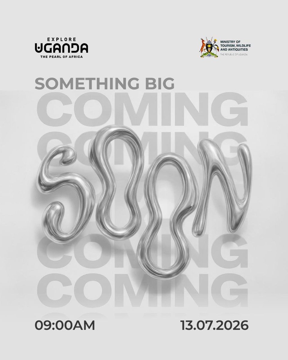 JosephSsebunya2's tweet photo. As the day comes to an end, anticipation begins. On monday 13th July 2026 at exactly 9:00 AM, we unveil something exciting for Uganda's tourism sector. The countdown is on. https://t.co/CWvSYG1Zyj