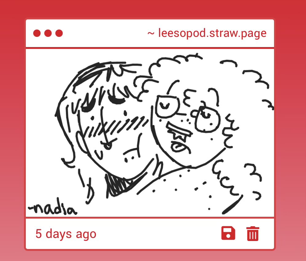 leesopod's tweet photo. hi nadia + hi lightbrush https://t.co/AEHTy41E0A