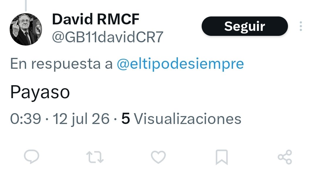 nohaytelegramas's tweet photo. @GB11davidCR7 eres un moñas, cobarde, beta y marico na. Solo tienes huevos para insultar y bloquear, guarrilla https://t.co/gJaTqWsYwi