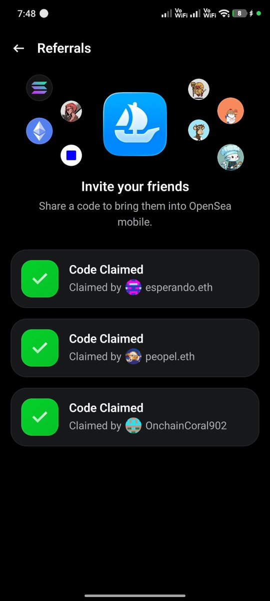 rex2nd's tweet photo. @SPF1303 @Greatmfer @opensea @dfinzer @zjbrenner Im really sorry since 3 are already taken. You can search anyway here since someuser will be posting their ref code perhaps. https://t.co/Qb39OHBe4N