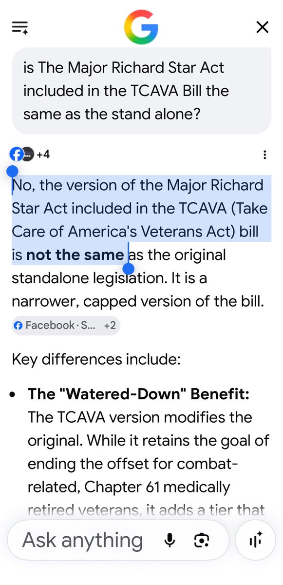 TwoPuttTommy's tweet photo. @JeremyRichard82 Hey @Grok! is the major richard star act included in the tcava bill the same as the stand alone?
cc: @RepBost #IL12
@HouseVetAffairs
@HouseGOP @RepFinstad #Mn01 https://t.co/Nydmd0tmjr