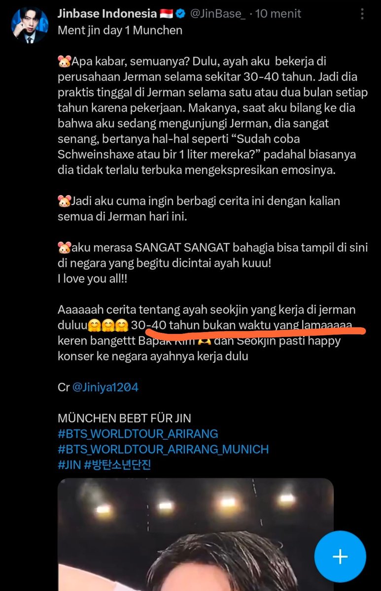 M83298Miska's tweet photo. @JinBase_ Ini maksud nya gmn min??
30-40 thn bukan waktu yg lamaa???😅😅 https://t.co/x6eSPTElfl