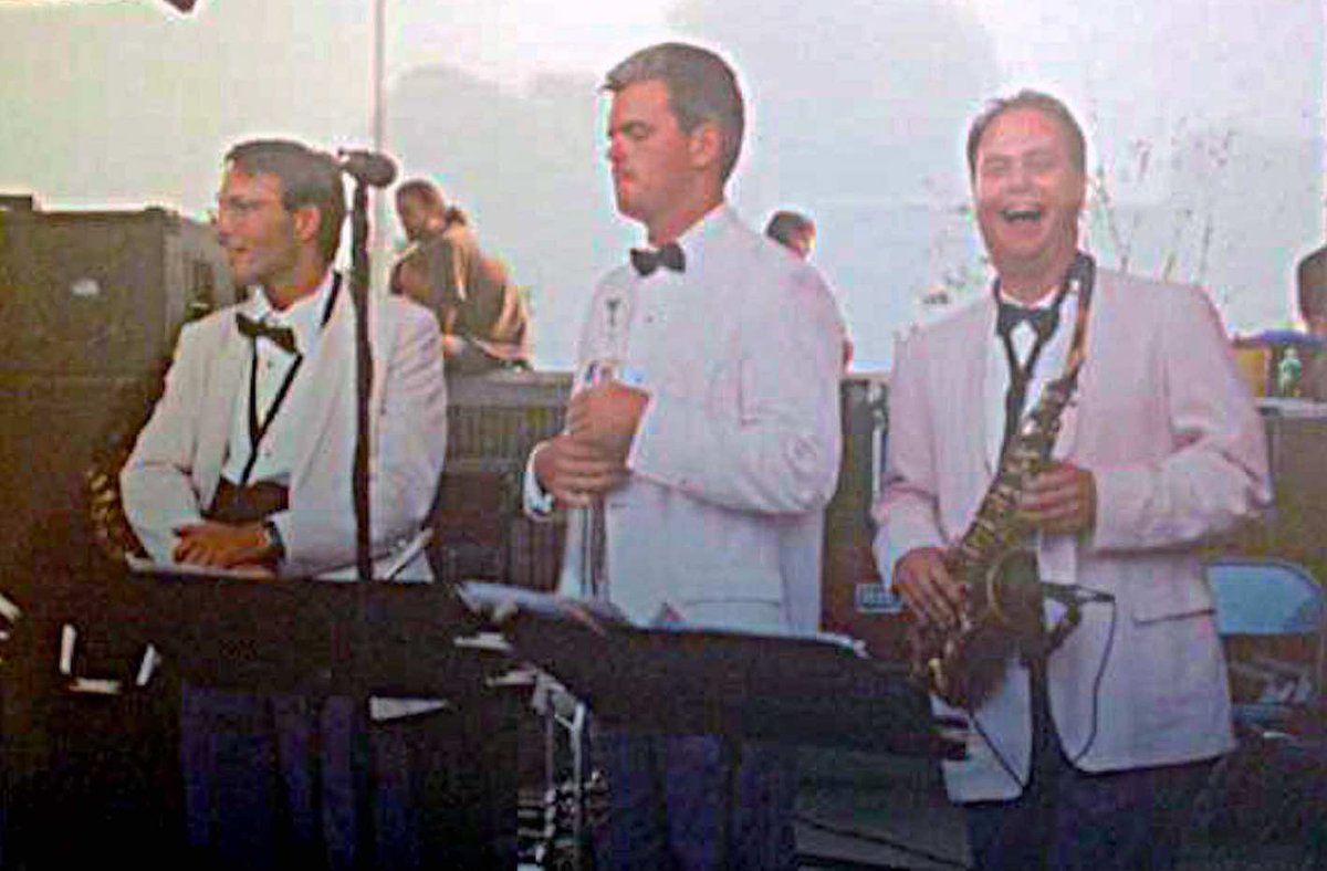 shapsio's tweet photo. 35yrs since #phish horn tour began 7/11/91 with Dave Grippo, Russ Remington &amp; Carl Gerhard aka "the Giant Country Horns" at Battery Park in Burlington, Vermont #btv https://t.co/AwLI6slv07