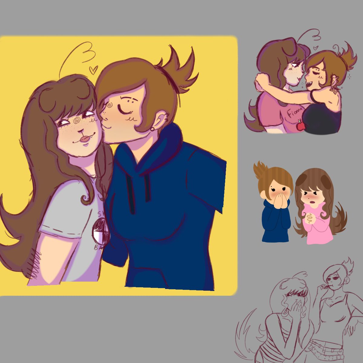 SinSplatter's tweet photo. Hi I'm back uhmmm Norway should've won fuck England here's my Eddsworld oc cuz I haven't done yume art in a while.. Ellsworld yuri https://t.co/8Om61tjdxc
