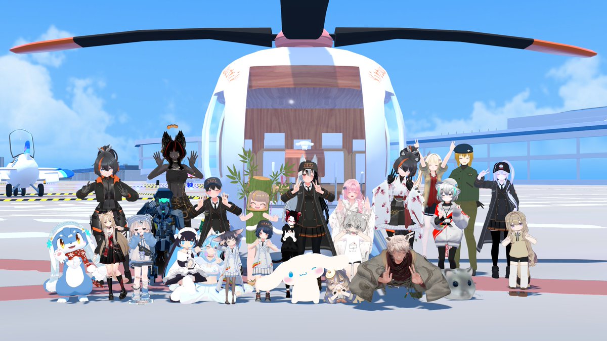 VR_Air_Force's tweet photo. 7/9木曜日は、VRAF飛行機教習所「Virtual Sanrio Puroland」コミュニティコラボ第2週目へお越しいただきまして、誠にありがとうございました！

#VRChat
#VRAF https://t.co/iqvhzeG29r