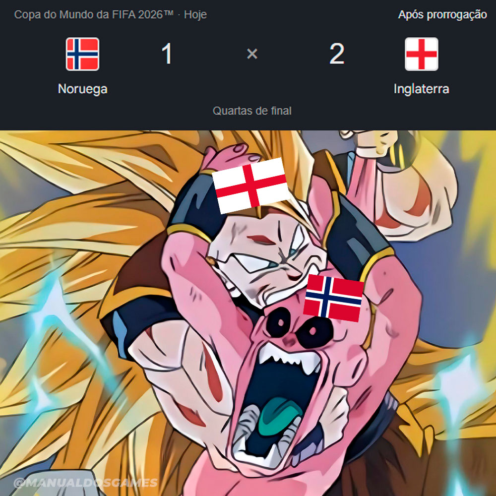 ManualdosGames_'s tweet photo. DE VIRADA! A Inglaterra venceu a Noruega e mandou os vikings para casa! https://t.co/2gWShMAl1g