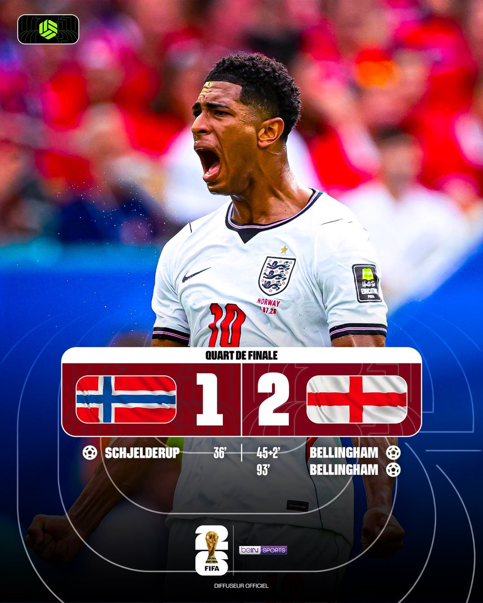 ElPatoPodcast's tweet photo. 📸 — FT: INGLESES AVANZAN A SEMIS: NORUEGA 1×2 INGLATERRA | #FIFAWorldCup2026

#ElPatoPodcastLive 🔴🦆🎙 https://t.co/EM16T3nEd3