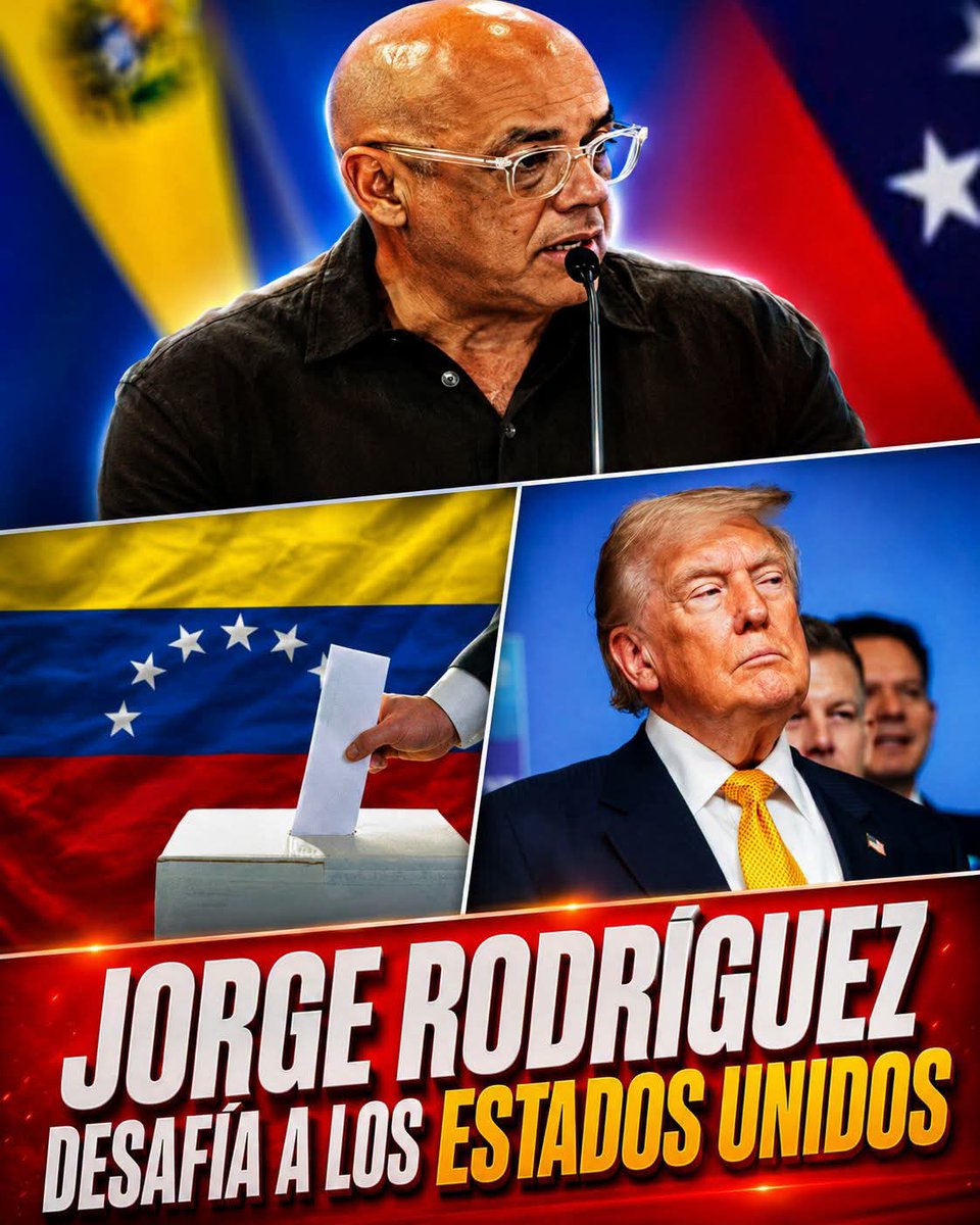 Bellaja91990970's tweet photo. 🇻🇪🇺🇲🚨Jorge Rodríguez advierte a EEUU:
"Conmigo no cuenten para eso"
Al referirse a las Elecciones libres
"Es una ofensa discutir temas del CNE en este momento"
Amenaza con no sentarse con Dinorah, hasta que hayan reconstruido Venezuela 
(Osea nunca) https://t.co/3jPXN6igXM