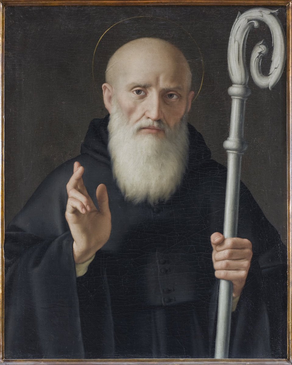 MetodoMoreira's tweet photo. Outro dia alguém me perguntou de qual santo sou devoto. Respondi que não sou devoto de nenhum pois não conheço a história da maioria dos Santos 

Então resolvi me aprofundar em suas histórias, comecei por São Bento e me tornei devoto pois sua fé e seu legado me inspirou demais 

Hoje (11 de julho) celebramos o dia de São Bento, um dos santos mais importantes da Igreja Católica, patrono da Europa, fundador da vida monástica ocidental e autor da famosa Regra que influenciou séculos de espiritualidade