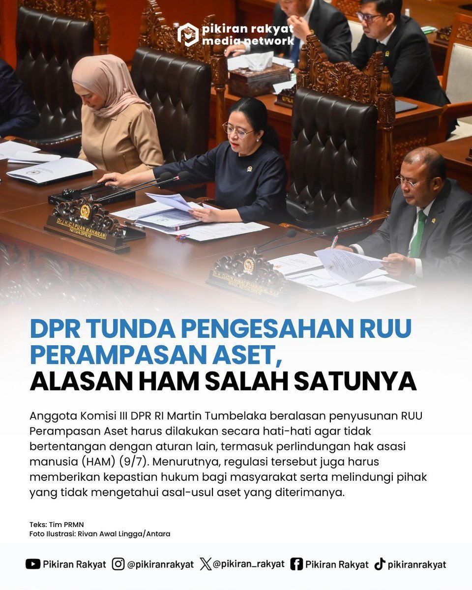 FaiNomady's tweet photo. RUU Perampasan Aset Koruptor sudah 18 tahun mandek dengan berbagai alasan. Saat ini yang jadi alasan adalah soal HAM. 
Sekarang gue tanya ke @DPR_RI :
"Apakah seseorang yang korupsi berpikir soal HAM sebelum melakukan maling duit rakyat?"
:: https://t.co/86dX8JpNVK