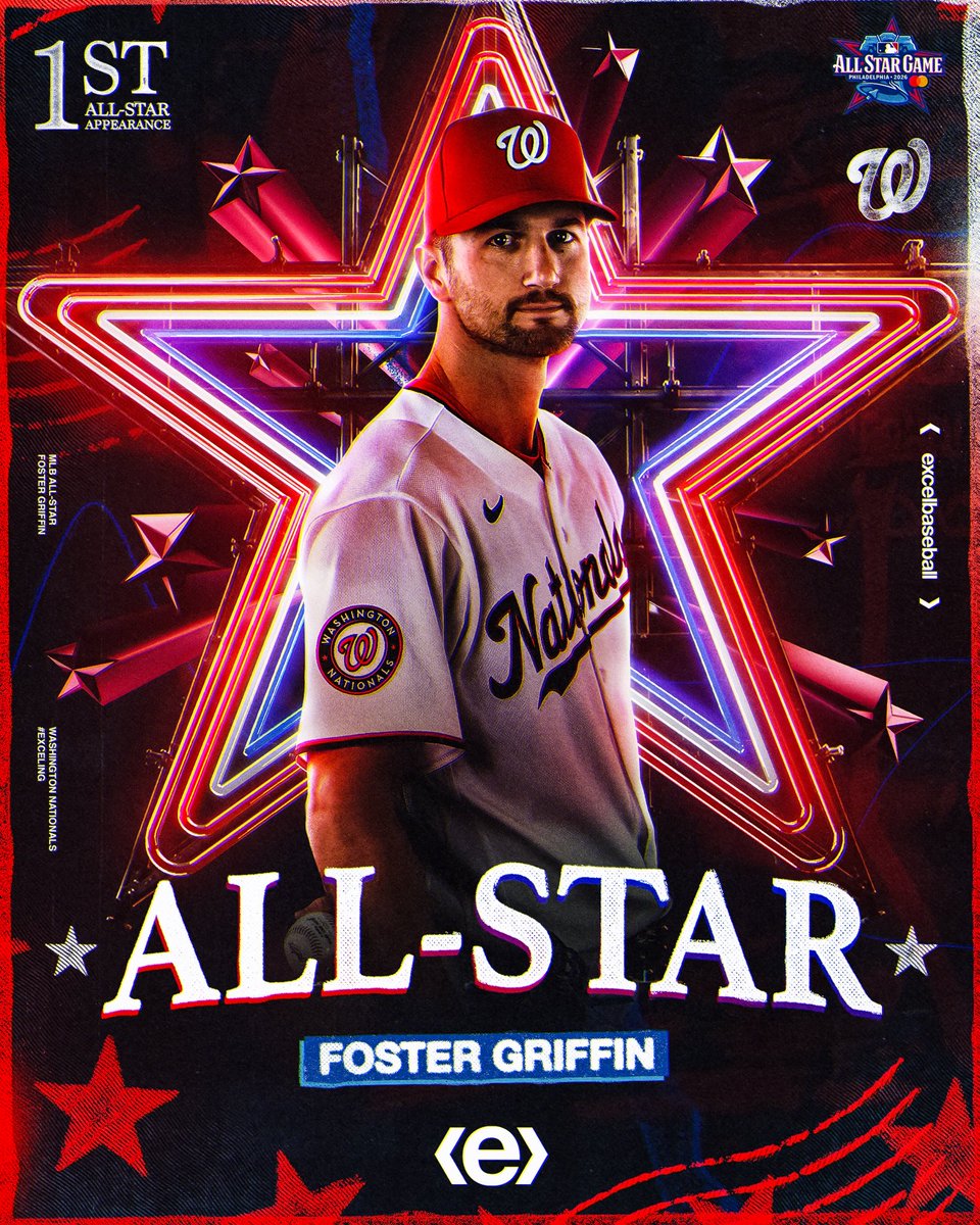 excel_baseball's tweet photo. Showtime 🤩 

Congratulations on being named an MLB All-Star, @Foster_Griffin! #exceling https://t.co/TRVhVrAi4x