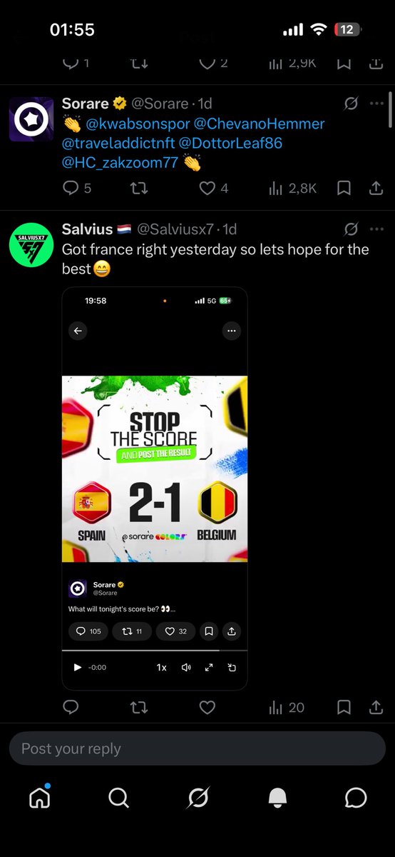 Salviusx7's tweet photo. @Sorare Back2back2back🔥🤝 https://t.co/QHC9B39C1J