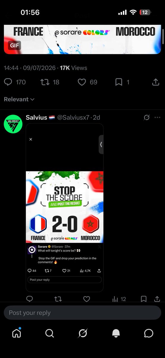 Salviusx7's tweet photo. @Sorare Back2back2back🔥🤝 https://t.co/QHC9B39C1J
