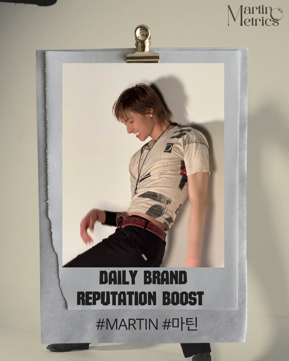 martinmetricsvn's tweet photo. [120726] DAILY BRAND REPUTATION BOOST FOR MARTIN

✨Brand Reputation:
🛎️ Goal: 350 Replies & 220 Likes

Like & RT:
📌 No emojis
📌 Add pics, gifs, videos
📌 Don’t reply same

To praise, encourage, and show love for Martin. This can be done in English or Korean with hashtags.
#MARTIN #마틴 

———
✨Google&Naver Search “MARTIN CORTIS” or “코르티스 마틴”

🖇️Gg: https://t.co/ARqDmYeP0Z
🖇️Naver: https://t.co/noL1ruSrlE
———
✨Stream Fancam on Youtube:

🖇️Link: https://t.co/J69IHczbFr (Target 100k)