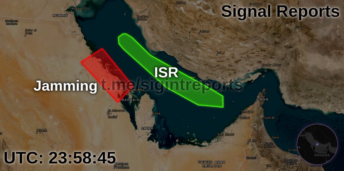 sigintreports's tweet photo. The current map of electronic activity as of 23:58:45 UTC. https://t.co/k5W812lFa9