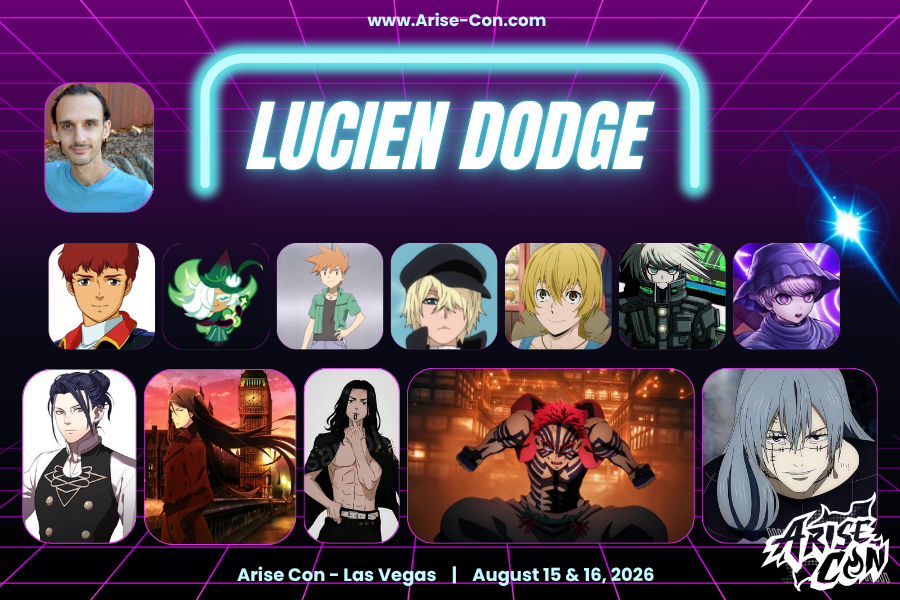 AriseCon's tweet photo. Lucien is a voice actor specializing in characters for animation, video games, commercials &amp; other media. His credits include Robin in Batman Mechs vs. Mutants, Akaza in Demon Slayer Mugen Train, Mahito in Jujutsu Kaisen &amp; more!
#arisecon #luciendodge #demonslayer #jujutsukaisen https://t.co/bW4s3Mjuqf