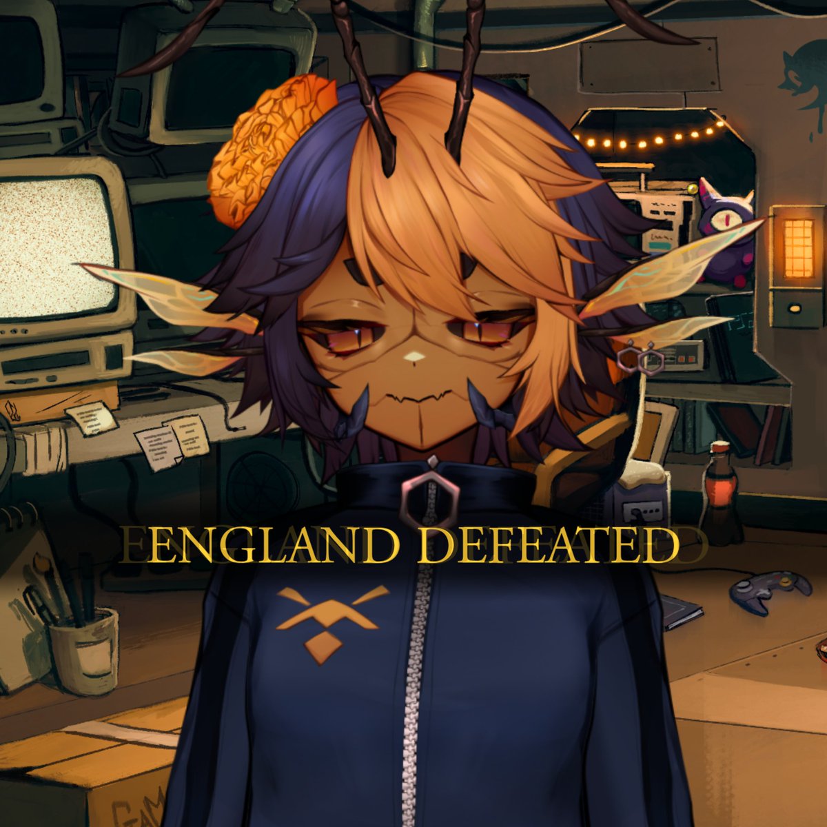 LaAvispa_VTuber's tweet photo. England scored RIGHT AFTER i had this image ready. I was SO ready for a comeback.

I cant even imagine... Norway losing... https://t.co/fM7NFfvcXv