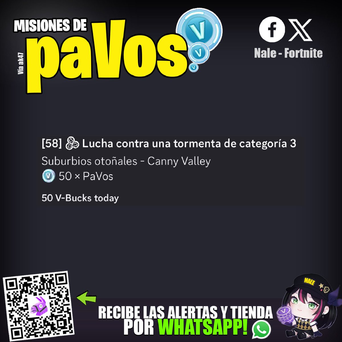 iam_nale's tweet photo. 🛒 *La TIENDA de HOY en #Fortnite*
💰 50 paVos en alertas (Salvar el mundo) #stw 
> Usa el código NALE si deseas apoyarme 💕 https://t.co/D7ewNah9b9
