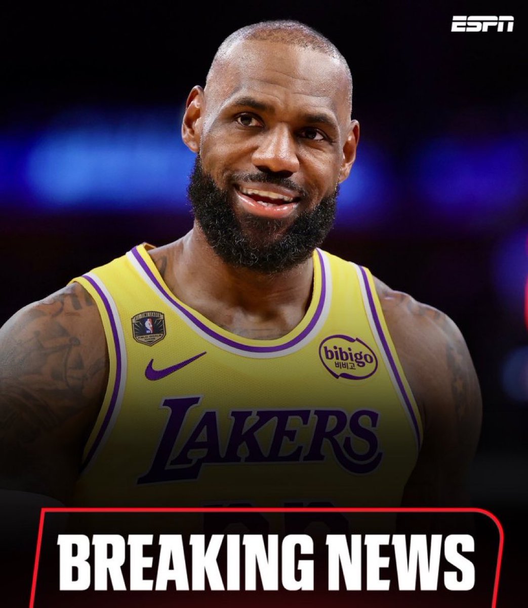 JedHustan's tweet photo. BREAKING NEWS: LeBron James has signed with the basketball team.

The quest for Ring #5 at Age 41 is officially on. https://t.co/PDccKld06G