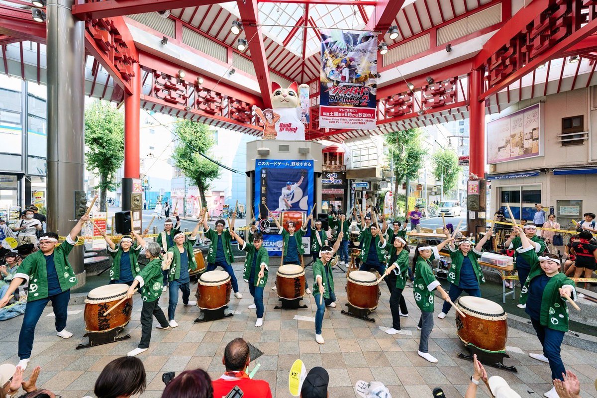 osu_daiko's tweet photo. 来週末は土日ともに演奏です♫

7月18日(土)15:00〜
大須・ふれあい広場にて
薬物乱用防止キャンペーン

7月19日(日)17:30〜
西別院にて
納涼盆踊り

ぜひお越しください！

#大須太鼓保存会
#大須太鼓
#和太鼓 https://t.co/UjQAREyMK4
