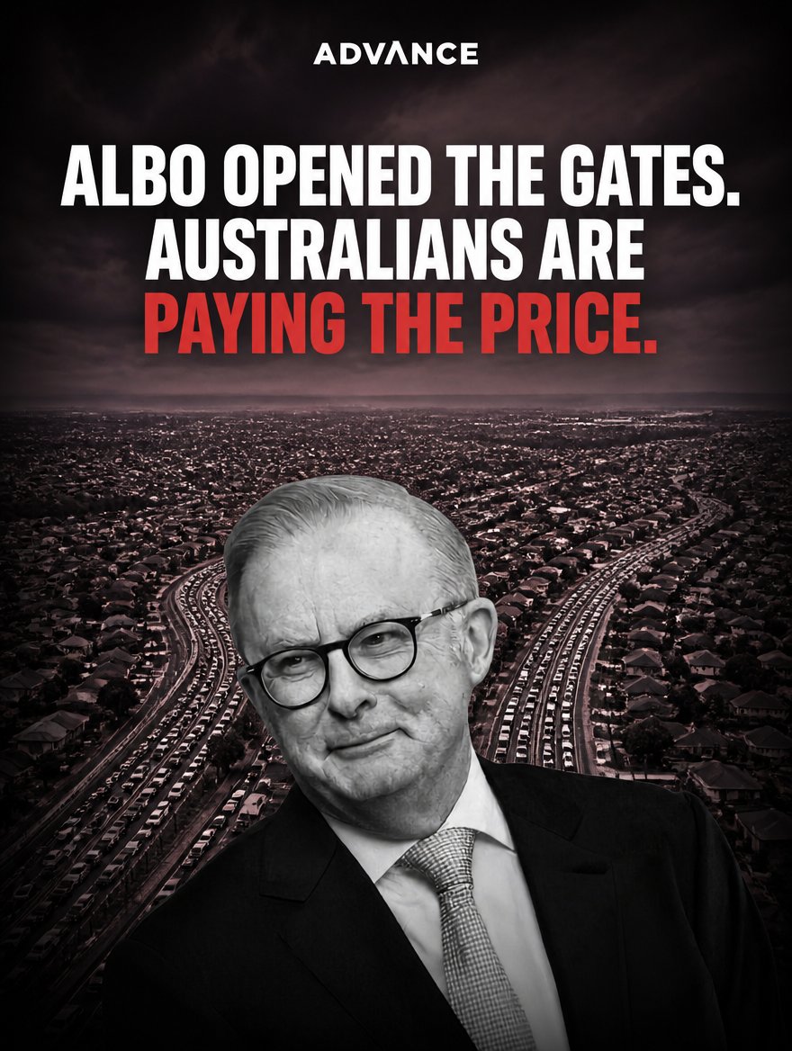 FairAusADV's tweet photo. Stop mass immigration. Put Australians first. https://t.co/z0yaqRxnBt
