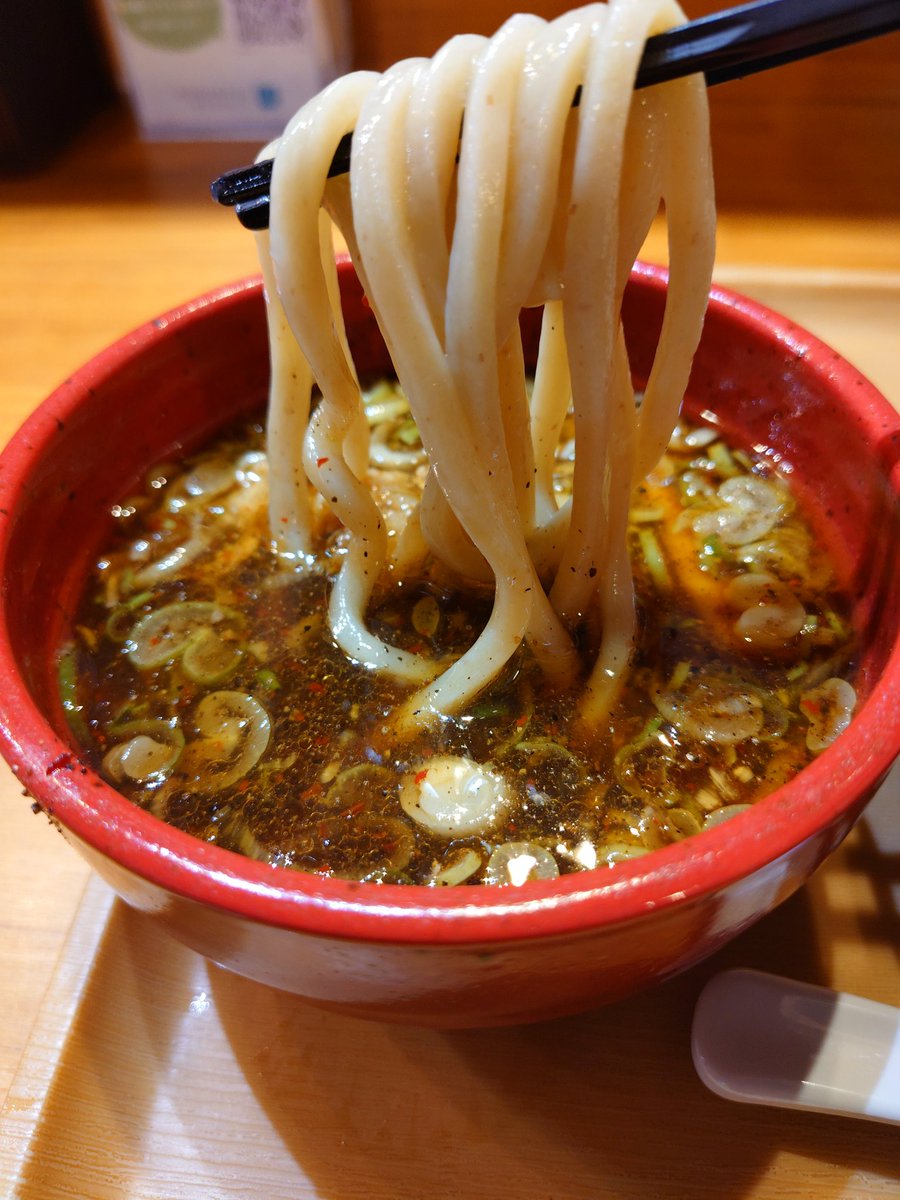 FastestThe's tweet photo. 自家製麺　風夏

特製つけ麺

初訪問の風夏さんへ、つけ麺を中盛で注文😀モチモチ麺、ピリ辛のスープとても美味しかったです。 https://t.co/Q4aCZgJXa7