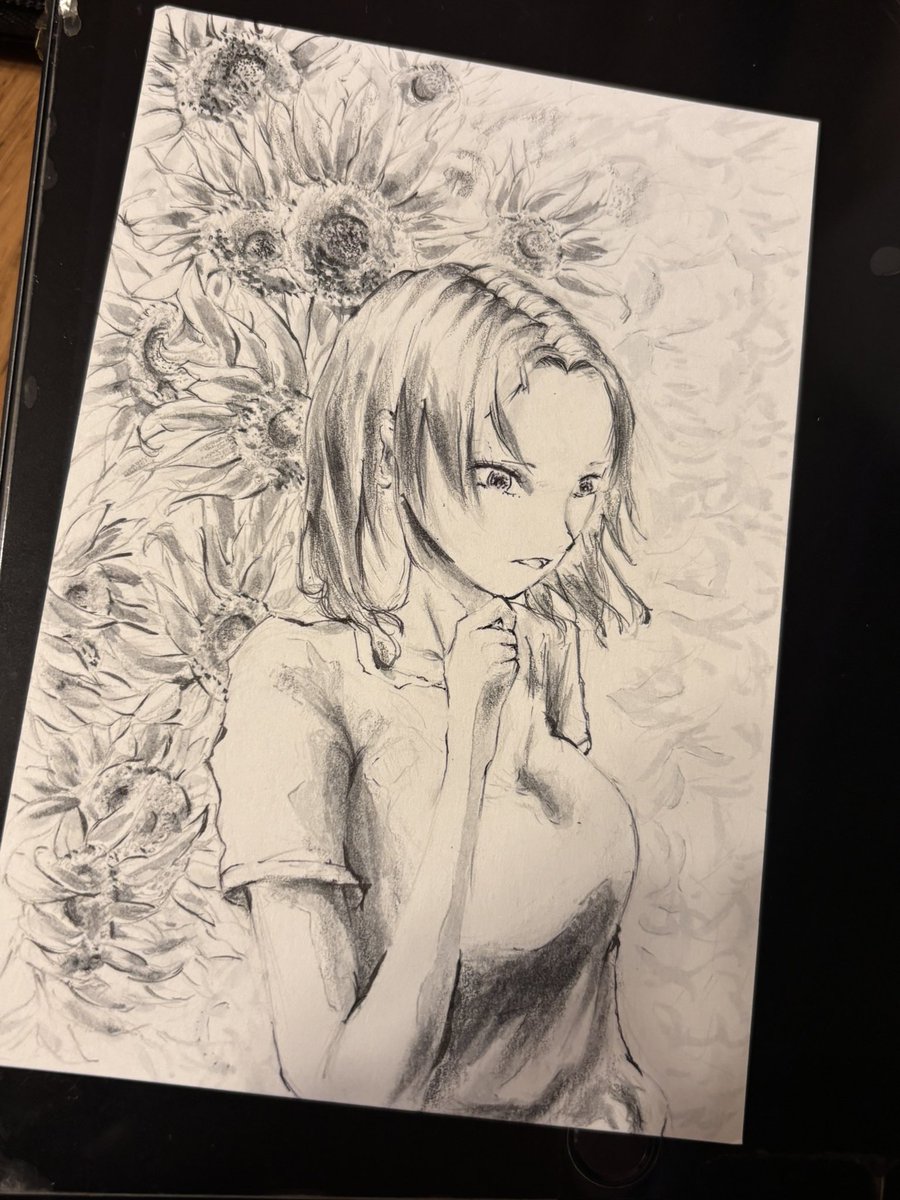 518color's tweet photo. ひまわり🌻

#イラスト  
#illustration 
#オリジナル
#絵描きさんと繋がりたい 
#絵柄が好みっていう人にフォローされたい
#初リプ・初絡み大歓迎 https://t.co/wttKXGUcxa